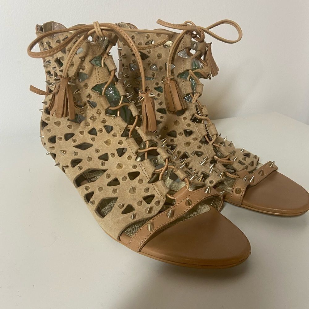 Sam Edelman Spiked Sandal Booties - Picture 2 of 9